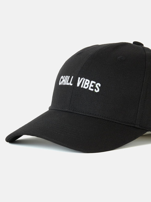 Chill Vibes Women Embroidered Baseball Cap