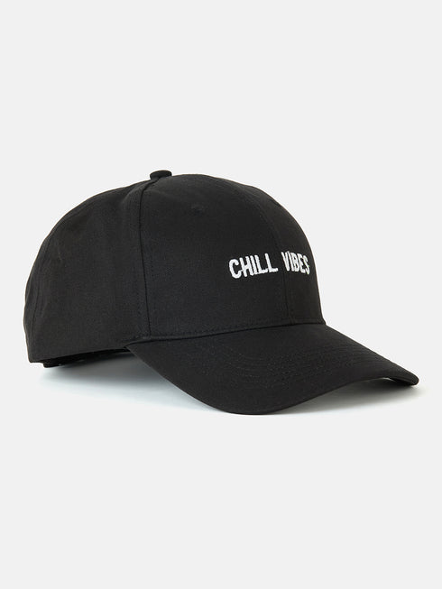 Chill Vibes Women Embroidered Baseball Cap