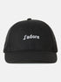 Black Embroidered Canvas Baseball Cap