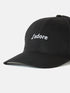 Black Embroidered Canvas Baseball Cap