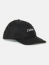 Black Embroidered Canvas Baseball Cap