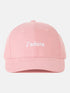 Pink Embroidered Canvas Baseball Cap
