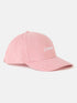 Pink Embroidered Canvas Baseball Cap