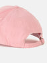 Pink Embroidered Canvas Baseball Cap