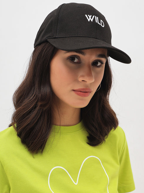 Wild Slogan Casual Snapback Cap