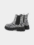 ADORLY Women Designer Zebra Print Chelsea Boots