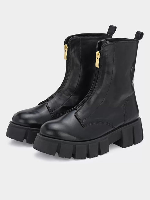 ADORLY Women Heeled Chunky Boots