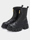 ADORLY Women Heeled Chunky Boots