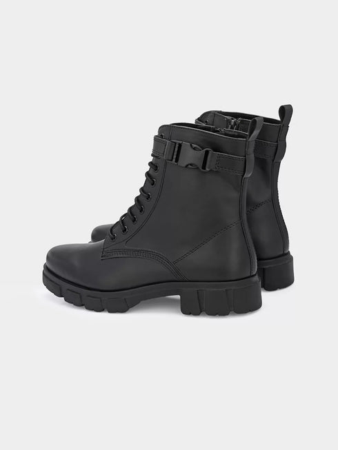 ADORLY Women Round Toe Chunky Boots