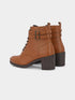 ADORLY Tan Synthetic Regular Boots With Lace Closure & Elevated Sole