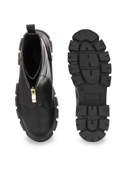 ADORLY Women Heeled Chunky Boots