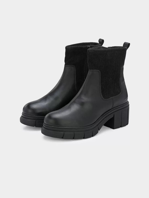 ADORLY Women Casual Block-Heeled Chelsea Boots