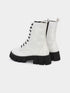ADORLY Women Lace-Ups Casual Biker Boots