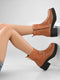 ADORLY Women Block Heel Chelsea Boots