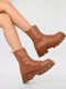 ADORLY Women Mid-Top Chunky Boots