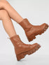 ADORLY Women Mid-Top Chunky Boots