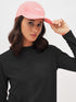 Pink Embroidered Canvas Baseball Cap