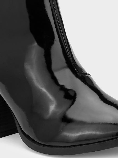 Adorly pointed toe block heel boots