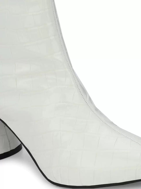 ADORLY Women Mid-Top Block Heeled Boots