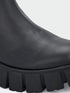 ADORLY Chelsea Black Women Chunky Boots With Buckle