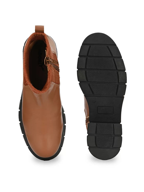 ADORLY Women Block Heel Chelsea Boots