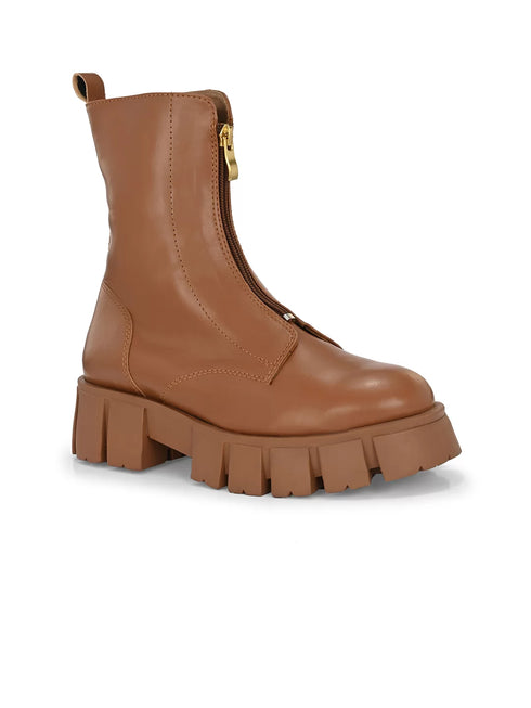 ADORLY Women Mid-Top Chunky Boots