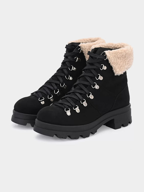 ADORLY Women Lace-Ups Winter Boots
