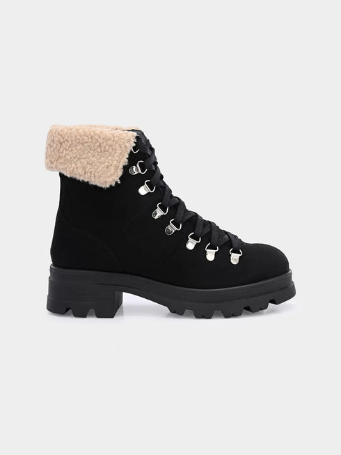 ADORLY Women Lace-Ups Winter Boots