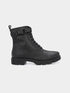 ADORLY Women Round Toe Chunky Boots