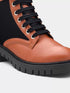 ADORLY Women Colour Block Combat Lace Up Boots