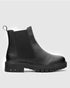 Adorly classic patent chelsea boots