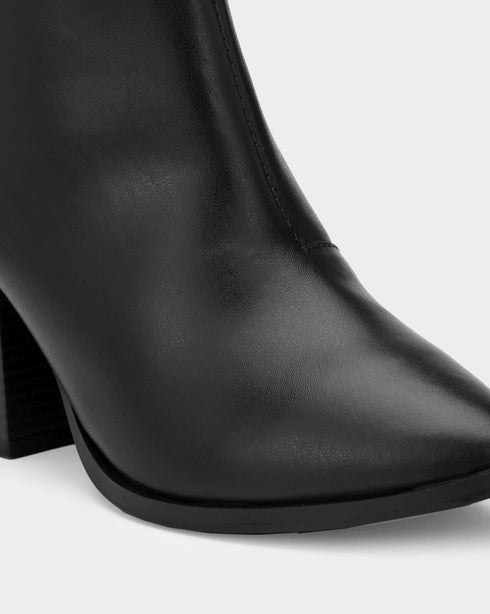 Adorly pointed toe block heel boots