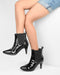 Adorly pointed toe kitten heeled boots