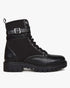 Combat Lace-Up Boots, Black