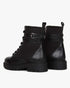 Combat Lace-Up Boots, Black