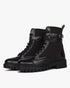 Combat Lace-Up Boots, Black