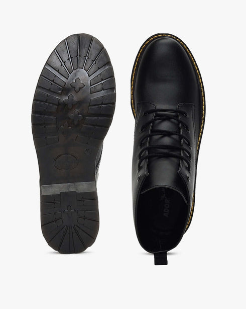 Adorly ankle length lace up boots