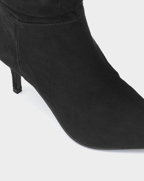 Adorly kitten heel slouchy boots
