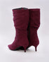 Adorly kitten heel slouchy boots
