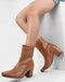 Adorly Low Block Heel Ankle Length Boots