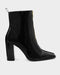 Adorly block heel zip front square toe boots