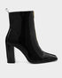Adorly block heel zip front square toe boots