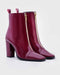 Adorly block heel zip front square toe boots