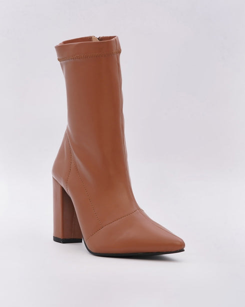 Adorly Heeled Mid-Calf Length Boots