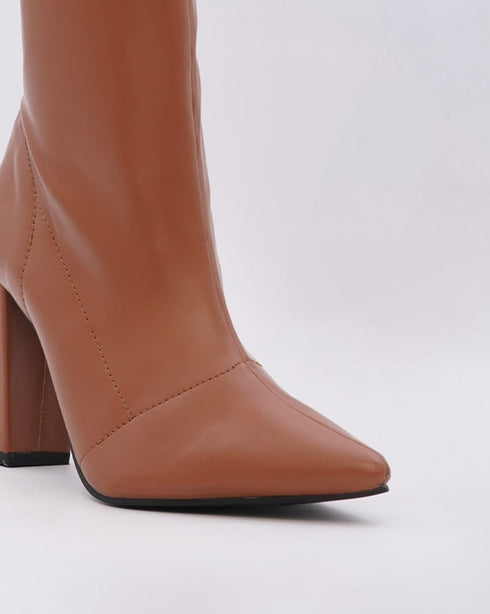 Adorly Heeled Mid-Calf Length Boots