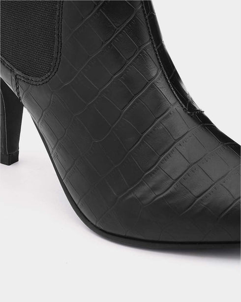 Kitten-Heeled Ankle-Length Boots